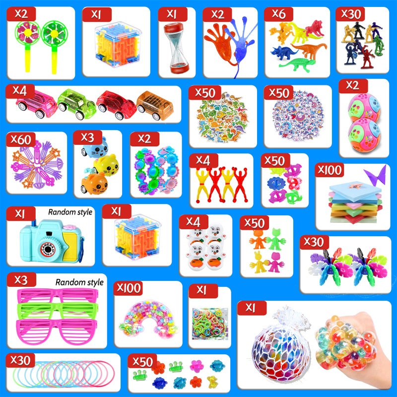 BicMan 1000pcs Party Favors for Kids  Fidget Toys Pack  Stocking Pinata Stuffers  Birthday Toys  Prize Box  Treasure Box  Goodie Bag Stuffers Carnival Prizes - Image 3